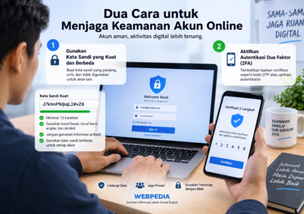 dua cara untuk menjaga keamanan akun online dengan password dan 2FA