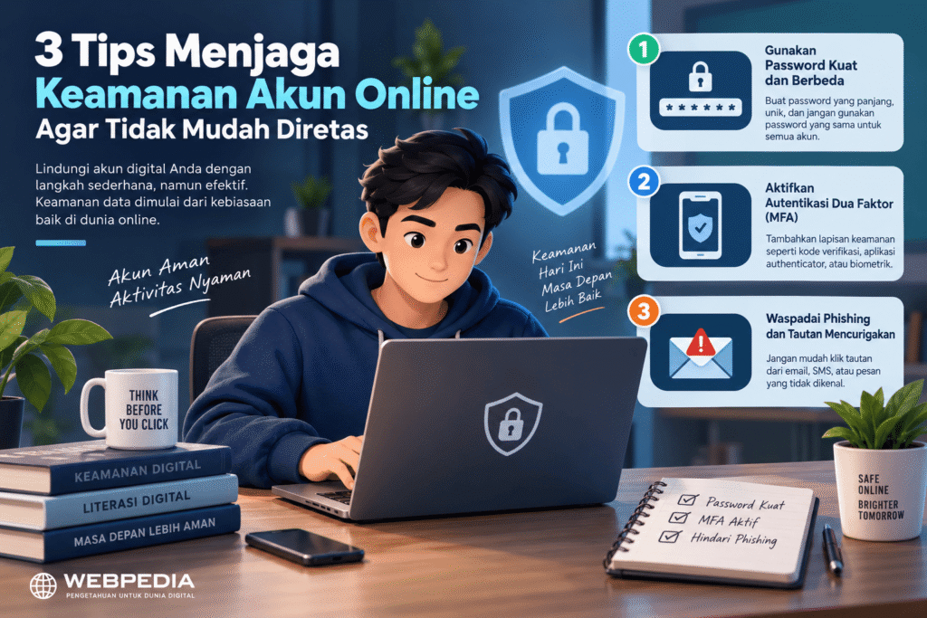 tips menjaga keamanan akun online
