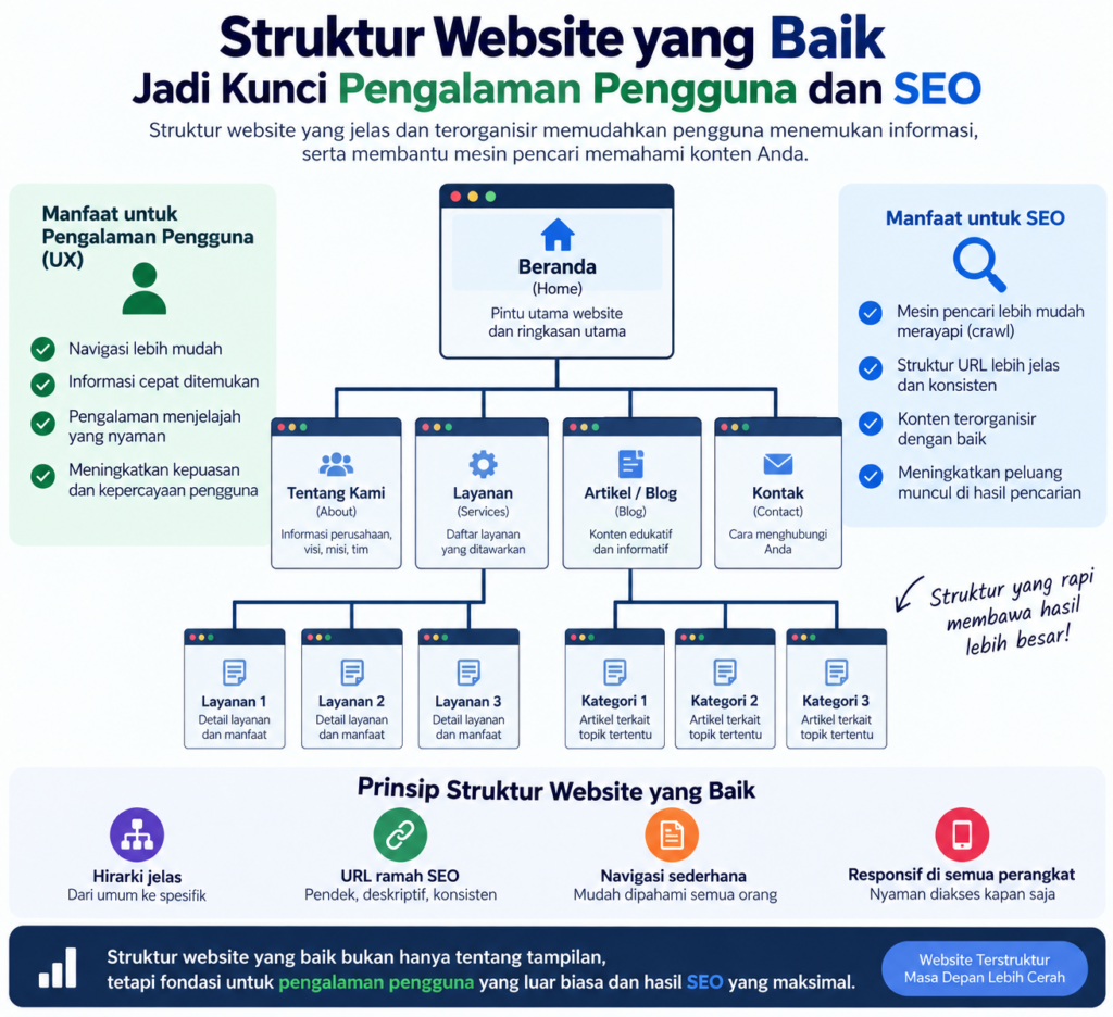 struktur website