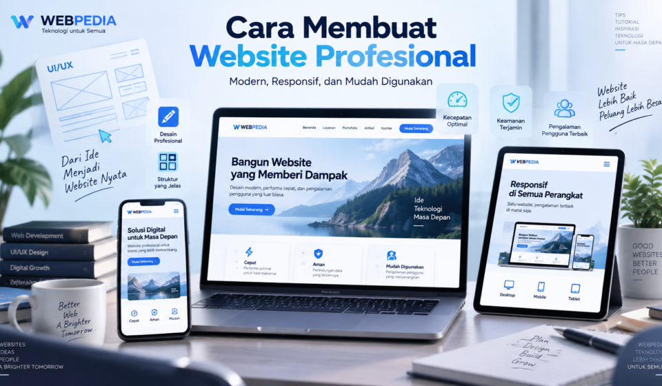 cara membuat website profesional