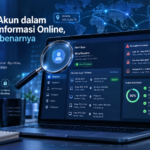 buatkan gambar "Pelacakan Akun dalam Keamanan Informasi Online