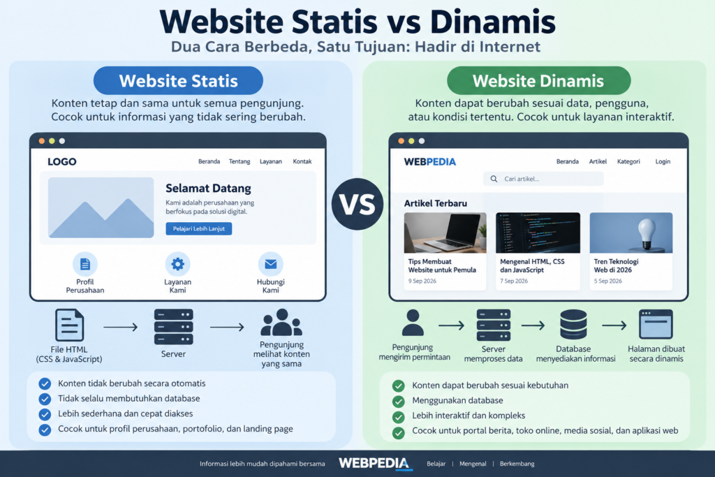 Website Statis dan Dinamis
