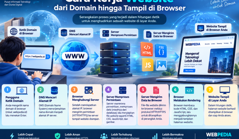cara kerja website